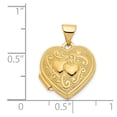 thumbnail image 5 of Primal Gold 14K Yellow Goldy Double Heart Locket, 5 of 5
