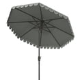 thumbnail image 5 of SAFAVIEH Venice 11' Market Crank Round Umbrella, Grey, 5 of 6