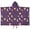 Purple Sun Moon-1, variant on Purple Sun Planet Rocket Star Pattern Hooded Bath Towel,50"x30" for Ages 3 To 12 Kids, Quick Dry Lightweight Soft Microfiber Hood Beach Towel Cover Up for Kids