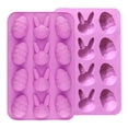 thumbnail image 2 of Molde De Silicona 3D Huevos De Conejo De Pascua Molde De Jabón Para Pastel De Chocolate Molde De Bandeja De Hielo Para Hornear Molde De Pudín De Hielo De Forma Redonda Para Hornear Vogacara HA023471-00, 2 of 7