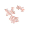 thumbnail image 1 of FOCUSNORM Toddler Girls Three Piece Swimsuits Fly Sleeve Bikini Set Beachwear Summer Bathing Suits, 1 of 9