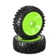 thumbnail image 1 of 4 Uds 1/8 Rc rueda neumático goma 120mm 112mm neumático 17mm cubo hexagonal para 1/8 Rc coche en carretera todoterreno, verde, 1 of 5