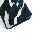 thumbnail image 3 of Everything Comfy Cow Print Decorative Throw Blanket, 42" X 60", Black, 3 of 8