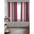 thumbnail image 3 of Rose Red Purple Stripes Curtains 72 Inch Length,Sheer Curtains for Bedroom Living Room Window Farmhouse Colorful Abstract Lines Rod Pocket Drapes Kitchen Curtains Small Half Window 52"x72" 2 Panels, 3 of 6