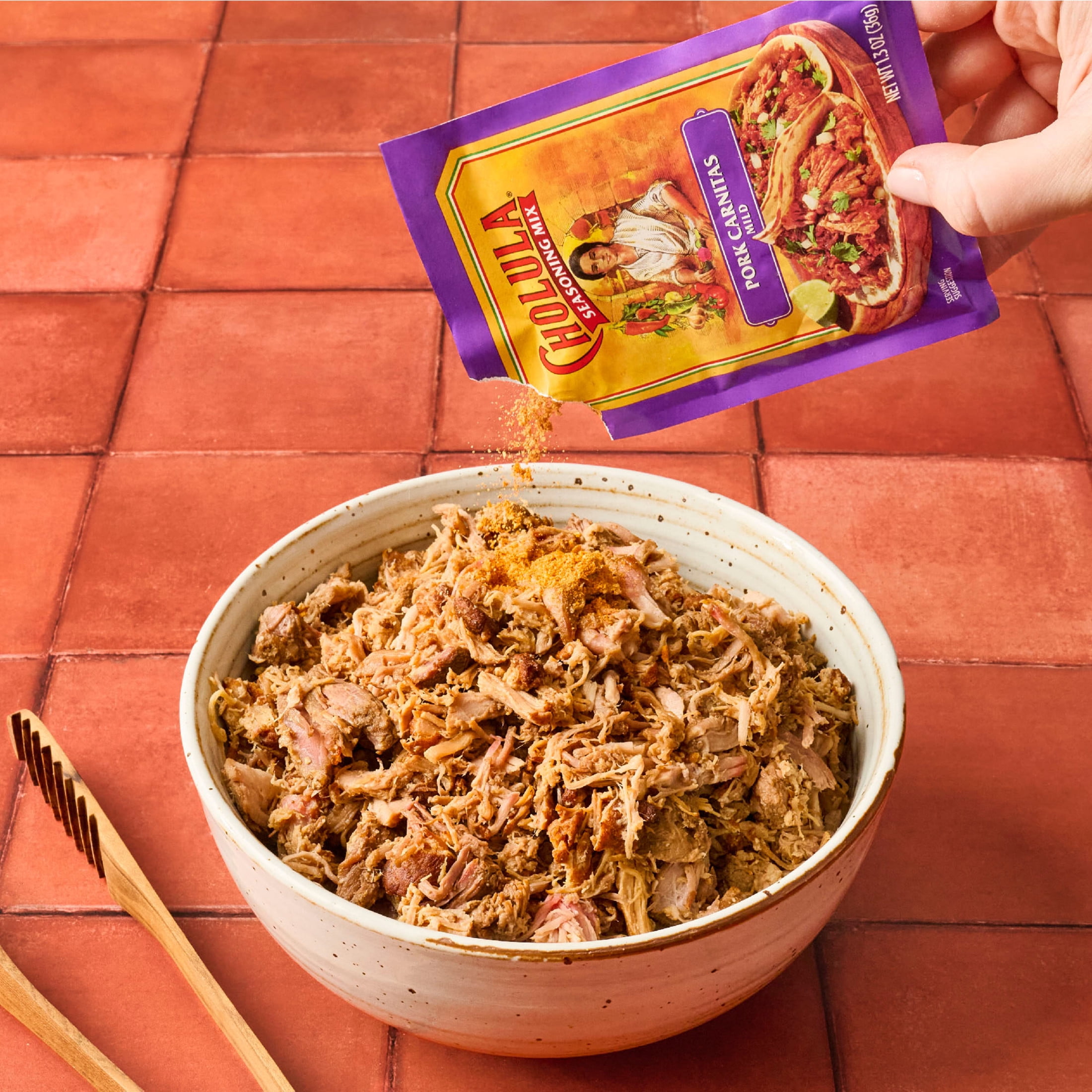 Cholula Pork Carnitas - Mild Seasoning Mix, 1.3 oz Bag