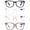 Black*1+Leopard*1+Clear*1+Pink*1, variant on 4 PACKS Blue Light Blocking Reading Glasses Women Filter UV Computer Readers WEMOOTANTS