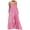 Pink, variant on plus size summer jumpsuits for women spaghetti strap off shoulder romper ruffle wide leg pants fashion trousers