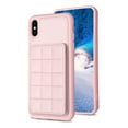 thumbnail image 2 of Dteck for Apple iPhone XS Max Card Holder Back Case with Pockets, Premium PU Leather ID Cash Credit Slots Magnetic Kickstand Flip Folio Slim Hard Protective Cover, pink, 2 of 7