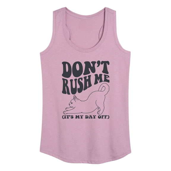 Instant Message - Valentine's Day Don't Rush Me Graphic Racerback Tank