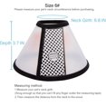 thumbnail image 2 of XINQIHANG Adjustable Recovery Pet Cone E-Collar for Cats Puppy Rabbit, Plastic Elizabeth Protective Collar Wound Healing Practical Neck Cover, Small & Medium, 2 of 6