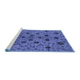 thumbnail image 2 of Ahgly Company Machine Washable Indoor Rectangle Oriental Blue Industrial Area Rugs, 8' x 12', 2 of 4