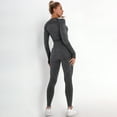 thumbnail image 3 of MSJUHEG Yoga Sets for Women,Workout Jumpsuits for Women,Athletic Sets for Women,Conjuntos Deportivos Para Mujer,Color Yoga Fitness Sports Running Suit Suits & Sets,Jumpsuit for Women Dark Gray S, 3 of 9