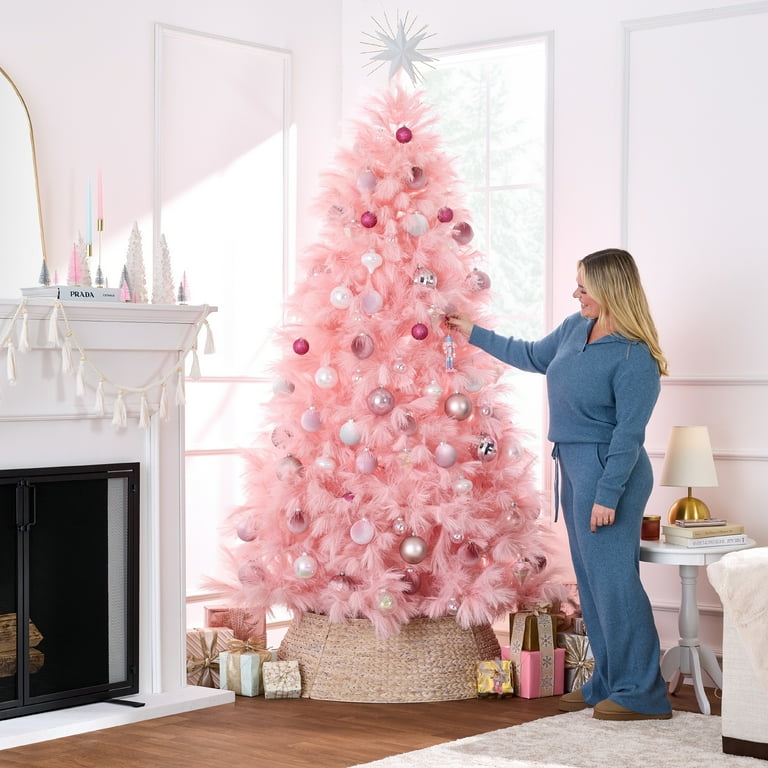 Aazon.co: Arthas 6' Ft Tinsel Purple Christas Tree For Hoe Office-139411
