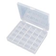 thumbnail image 1 of Boîte à canettes 25 emplacements transparente vide, organiseur de rangement pour couture et artisanat, étui en plastique, 1 of 4