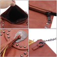 thumbnail image 5 of Crossbody Bags for Women, Shoulder Bag for Women, Faux Leather Fringe Purses for Women, Unique Gothic Punk Satchel Handbag, Women Soft Leather Fringe Bag, White, 5 of 7