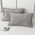 thumbnail image 2 of chaungfeng Double Sided Velvet Pillow Shams Set of 2, Ultra Soft Thickened Pillow Cases for Sleeping, 3D Butterfly Printing 2 Pack, for Bed/Sofa (29.1"x18.9"), 2 of 6