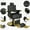 ABD-Gblack, variant on Hydraulic Barber Chair with Foot Rest and Square Base 360 Degrees Rolling Swivel Hair Styling Chair, All Purpose Beauty Spa Equipment Salon Chair Tattoo Chair Beauty Equipment (Black)
