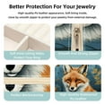 thumbnail image 3 of Fox Travel Portable Square Jewelry Box Organizer: Ideal Solution for Rings, Earrings, Necklaces, Bracelets, and More! Gift for Girls and Women., 3 of 6