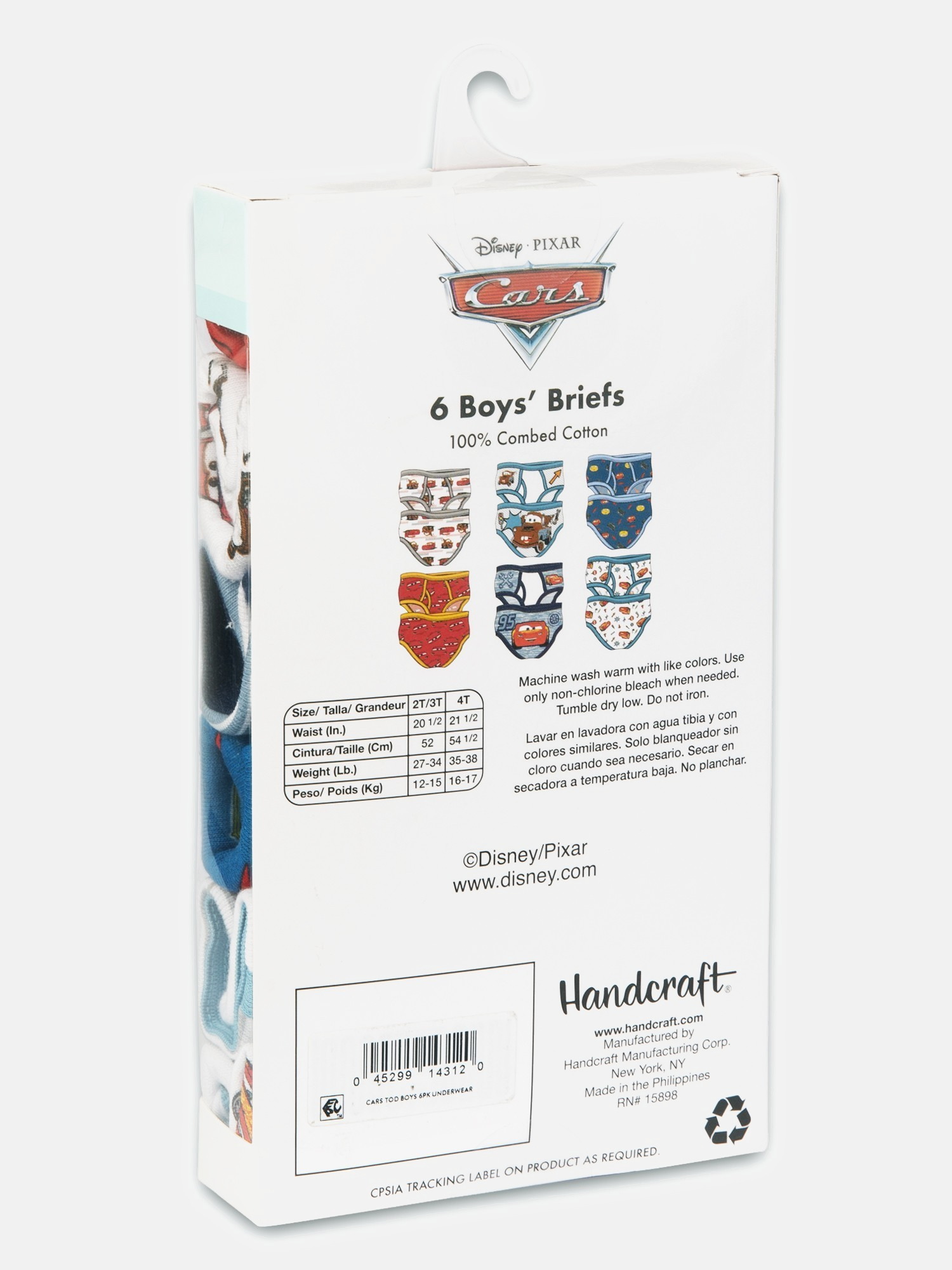 Disney Pixar Cars Toddler Boys Character Briefs, 6-Pack photo 4