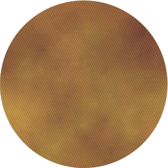 Ahgly Company Indoor Round Patterned Mahogany Brown Area Rugs, 8' Round