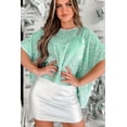 thumbnail image 3 of Elegant Moonlight Jade V Neck Blouse - Perfect for Special Occasions - [ZhiHiMeRi] | (US 4-6)S, 3 of 12