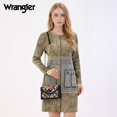 thumbnail image 6 of Wrangler Women's Flap Crossbody Purse, Vintage Floral Print Shoulder Bag with Chain Strap, Black, 6 of 7
