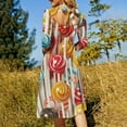 thumbnail image 5 of Candy Pattern Rainbow Lollipop Dress Summer Dresses Woman Street Style Big Size Casual Dress, 5 of 9