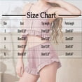 thumbnail image 3 of Kaemgyyd Women's 2 Piece Outfit Pajama Sets Ruffle Hem Spaghetti Strap Crop Cami Top and Shorts Sleepwear Summer Clothes S-XL, 3 of 3
