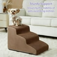thumbnail image 2 of Dog Stairs for Bed, 4-Steps Dog Ramp for Bed, Pet Stair with Highly Supportive Foam and Non-Slip Bottom, Pet Stairs for Large Dogs and Medium Dogs (High 19.7 Inch), 2 of 7