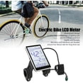 thumbnail image 4 of 5 Pin 24V 36V 48V 60V Electric Bike LCD Display Meter, Waterproof Universal E Scooter M5 Panel Screen Cycling Odometer Bike Computer, Durable Display for 31.8 22.2mm Electric Bikes, 4 of 8