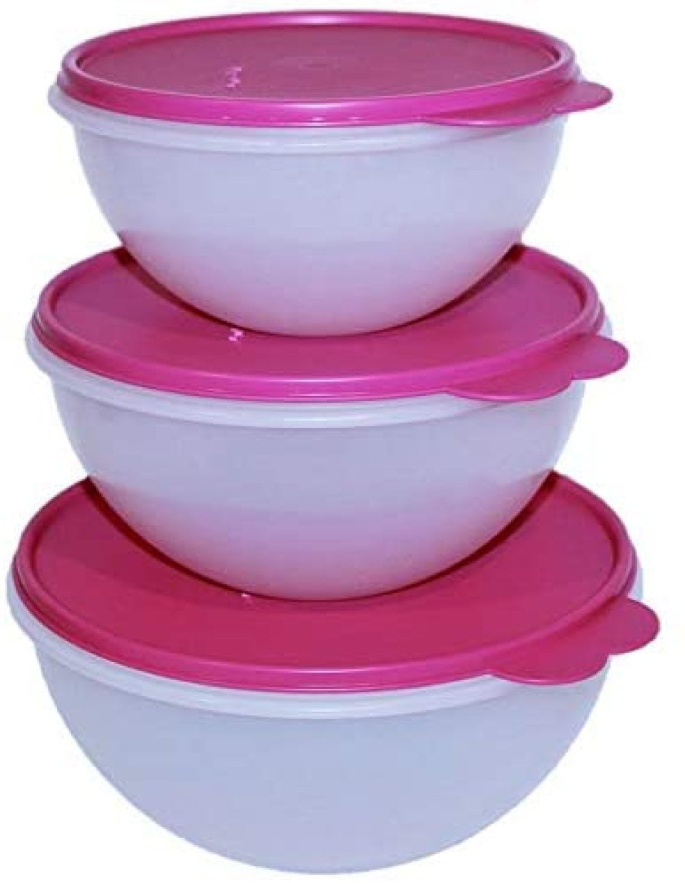 Details about   Tupperware Wonderlier Mixing Bowl Red 12 Cups Small Salad Bowl New 