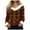 Z-Brick Red, variant on zaveiop Women's V-Neck Snowman Print Long Sleeve Sweater Cute Christmas Holiday Pullover with Faux Fur Trim (Beige, 4XL)