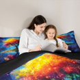 thumbnail image 5 of Manfei Tree Of Life Boy Girl 3 Pieces Queen Comforter Set,Bohemian Theme Ultra Soft Bedding Sets,Starry Sky Bedding Comforter Set Breathable,Breathable Home Decor,Reversible, 5 of 8