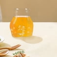 thumbnail image 4 of KAKOWELY Vaso de vidrio con forma de tope, vaso de vidrio transparente para jugo, té, café, cerveza, para el hogar, la oficina, copa de vino, 4 of 5