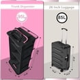 thumbnail image 4 of Organizador de cajuela para auto AOPHY 95 L impermeable rosa, 4 of 6