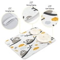 thumbnail image 4 of qxltty Cute Sloth Patterns Lying on A Branch Kitchen Drying Mat Extremely Absorbent Microfiber Dish Mats for Plates Cutlery Pots and Pans 18×24in, 4 of 8