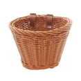 thumbnail image 3 of Almencla Panier de Vélo en Osier pour Enfants Panier Réglable Tressé à la Main Imperméable Marron, 3 of 8