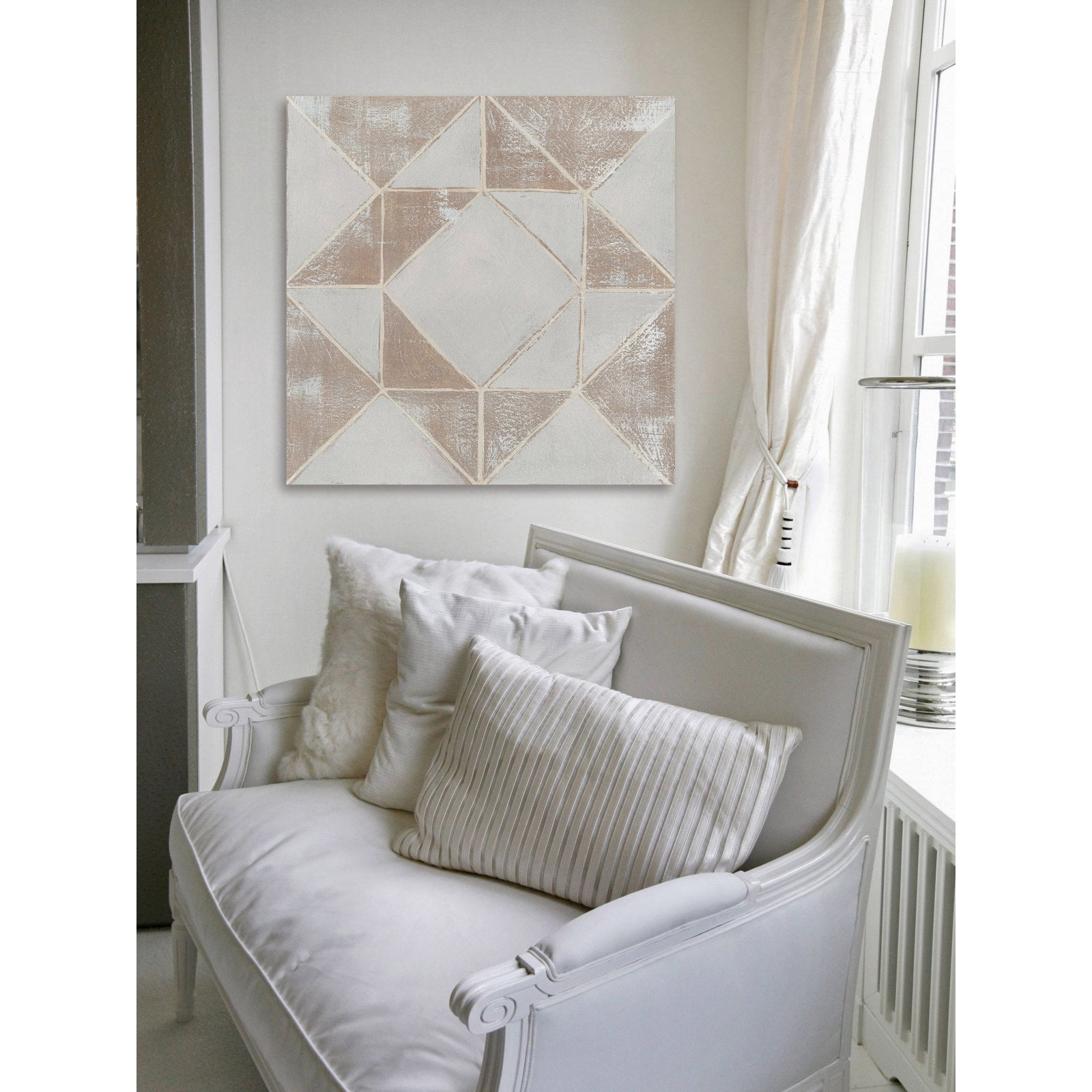 Marmont Hill Geometric Veil I Painting Wall Art Print