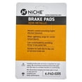 thumbnail image 4 of Niche Semi-Metallic Brake Pad Set for KTM 65 SX XC Motorcycle MK1002768, 4 of 8