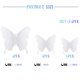 thumbnail image 3 of Bbto 48 Piezas Mariposa Decoración De Pared Espejo Diy Pegatinas De Mariposa 3D Calcomanías Removibles Para El Hogar Dormitorio Escuela Baño Sala De Estar Decoración (Blanco), 3 of 5
