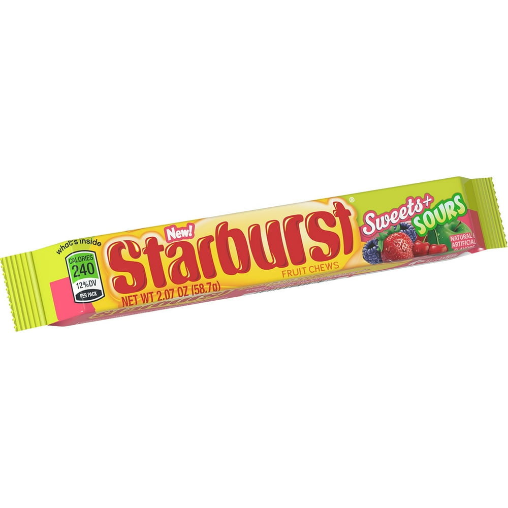 Starburst, Sweets & Sours Singles 2.07Oz