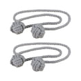 thumbnail image 2 of Alzapaños para cortinas, alzapaños para cortinas hechos a mano, soportes para cortinas, lazos de cuerda para decoración del hogar, oficina, Patio BLESIY amarres de cortina de cuerda, 2 of 8