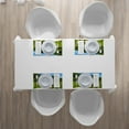 thumbnail image 4 of Ambesonne Peace Place Mats Set of 4, Japanese Stone Path Lotus, Standard Size, Lime Green Sky Blue, 4 of 4