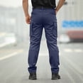 thumbnail image 5 of Tactical Cargo Pants for Men Water Resistant Hiking Work Pants with Multi Pockets Ripstop Construction Pant Big and Tall Size S-3XL Blue, 5 of 9