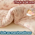 thumbnail image 5 of MorroMorn Super Soft Toddler Bedding Set, Thick Fluffy Comforter Sets Neutral Pink Bed Set with Pillowcase for Girls Kids Baby, Floral Shabby Chic Lightweight Noiseless (Pink Flowers), 5 of 5