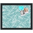 thumbnail image 2 of PinPix 15x12 Custom Cork Bulletin Board Aqua White Poster Board Has a Fabric Style Canvas Finish, Framed in Aqua White, by ArtToFrames (PinPix-1871), 2 of 5