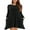 Black, variant on CRAYNER Casual Womens Christmas Dresses, Long Sleeve Loose Fits T Shirt Dress Crew Neck A-line Flowy Swing Dress with Pockets, L