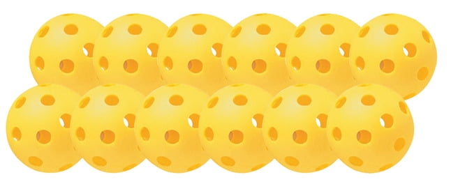 Champion Sports Yellow Plastic 12/" Softballs Training Practice Balls Set of 6