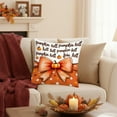 thumbnail image 2 of Thanksgiving Pillow Covers 17.7x17.7 Inches Fall Pumpkin Decorative Pillow Cases With Soft Fabric Hidden Zipper For Home Decor, 2 of 7
