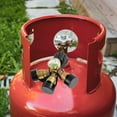 thumbnail image 1 of Wekvgz 3 Way Propane Splitter with Gauge Brass Propane Tank 3Y Splitter Adapter Premium Propane Gas Splitter QCC1/Type1 Propane Connector Splitter for Propane Tank, 1 of 10